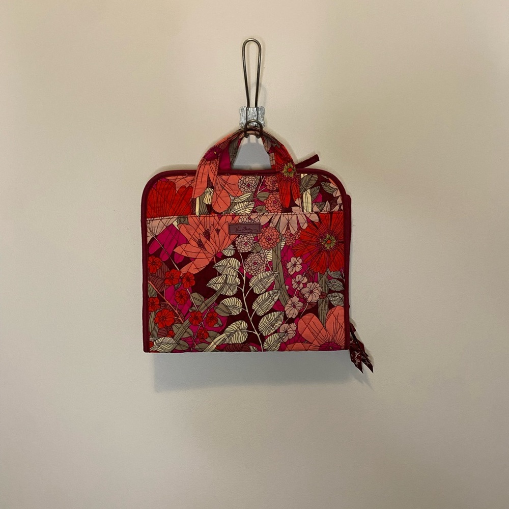 Vera Bradley Floral Cosmetic Case - Red & Pink
